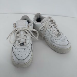 Nike Air Force Ones Triple White Low Top Sneakers
